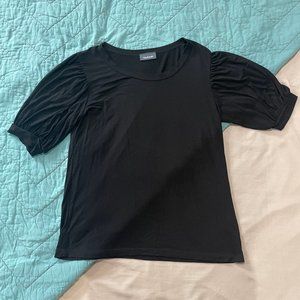 ModCloth Black Balloon Sleeved Tee Large